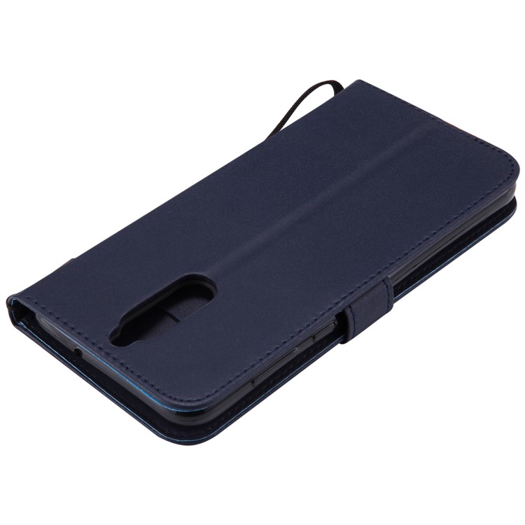 PU Leather Magnetic Wallet Phone Shell for Huawei Mate 10 Lite / nova 2i / Maimang 6 / Honor 9i (India) - Dark Blue-15