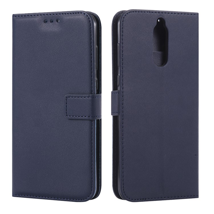 PU Leather Magnetic Wallet Phone Shell for Huawei Mate 10 Lite / nova 2i / Maimang 6 / Honor 9i (India) - Dark Blue-17