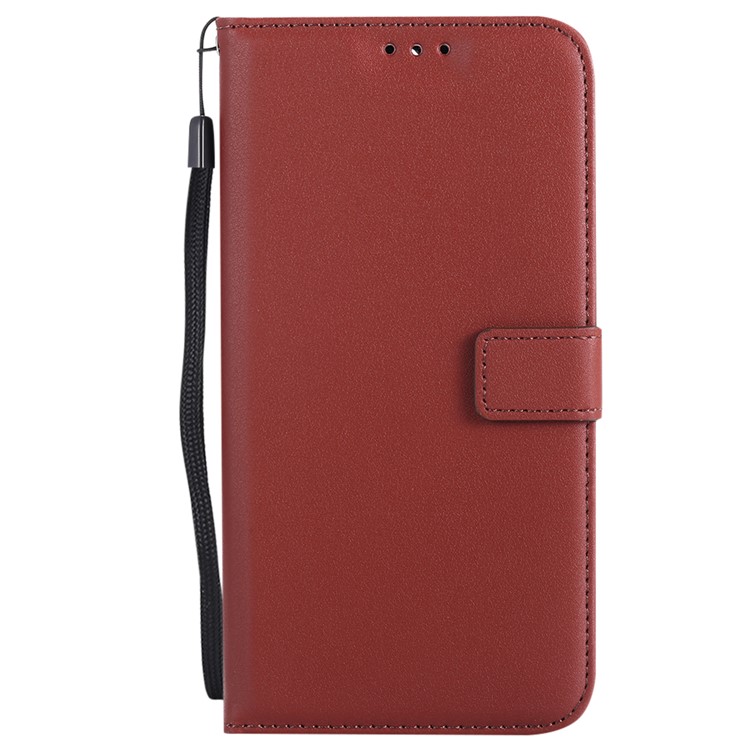 Folio Flip Wallet Leather Stand Mobile Casing for Huawei Mate 10 Lite / nova 2i / Maimang 6 / Honor 9i (India) - Brown-3
