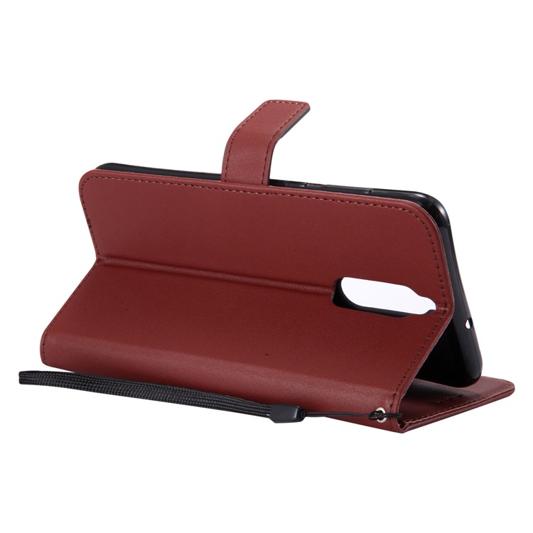 Folio Flip Wallet Leather Stand Mobile Casing for Huawei Mate 10 Lite / nova 2i / Maimang 6 / Honor 9i (India) - Brown-13