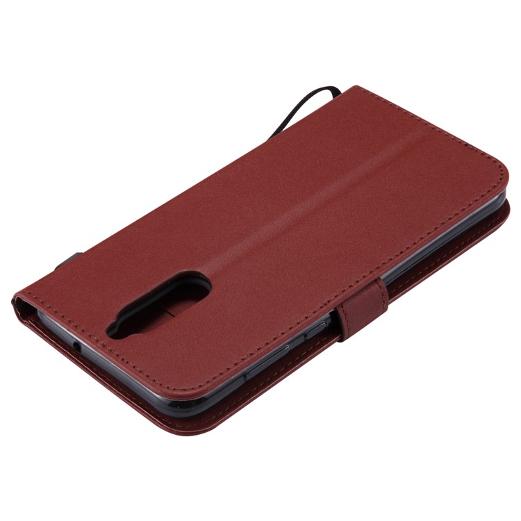 Folio Flip Wallet Leather Stand Mobile Casing for Huawei Mate 10 Lite / nova 2i / Maimang 6 / Honor 9i (India) - Brown-15