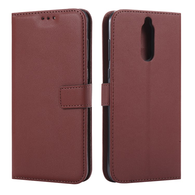 Folio Flip Wallet Leather Stand Mobile Casing for Huawei Mate 10 Lite / nova 2i / Maimang 6 / Honor 9i (India) - Brown-17