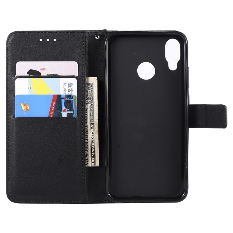 Wallet Leather Stand Case for Huawei P20 Lite / Nova 3e - Black-3