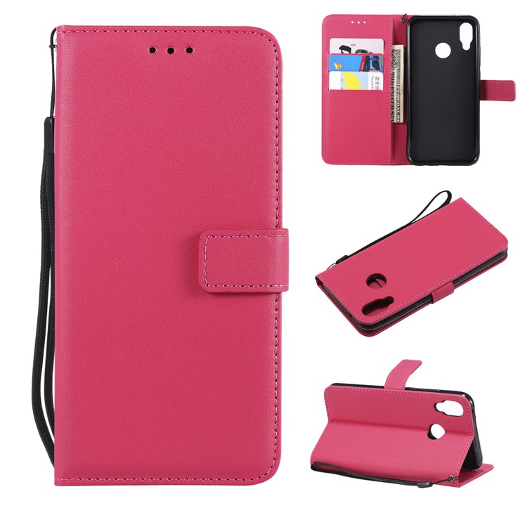 Wallet Leather Stand Cover for Huawei P20 Lite / Nova 3e - Rose-1