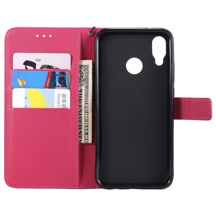Wallet Leather Stand Cover for Huawei P20 Lite / Nova 3e - Rose-5