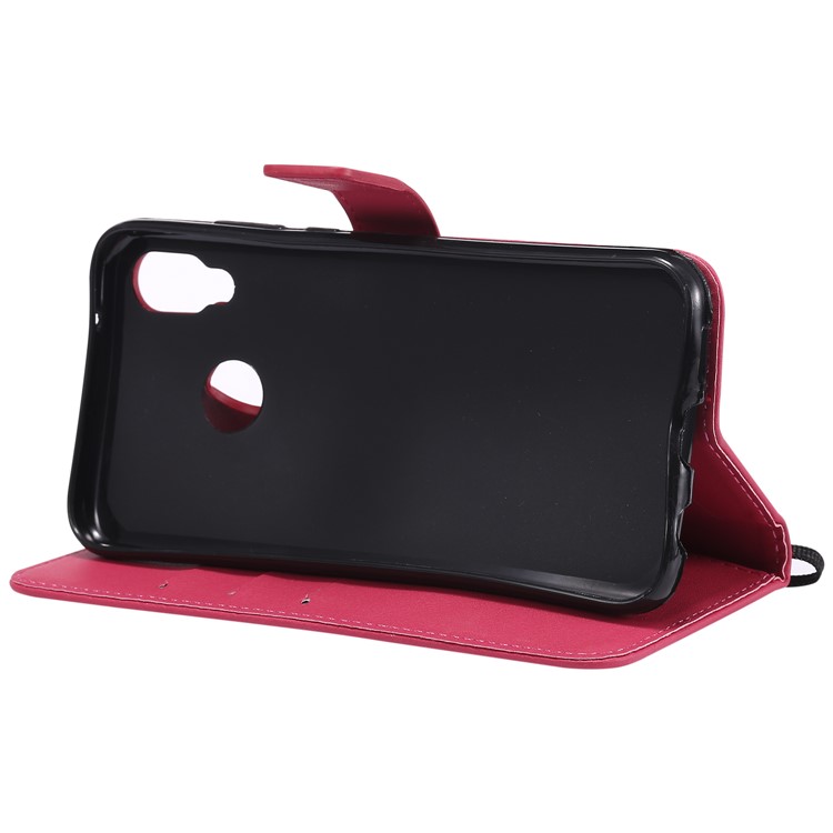Wallet Leather Stand Cover for Huawei P20 Lite / Nova 3e - Rose-13