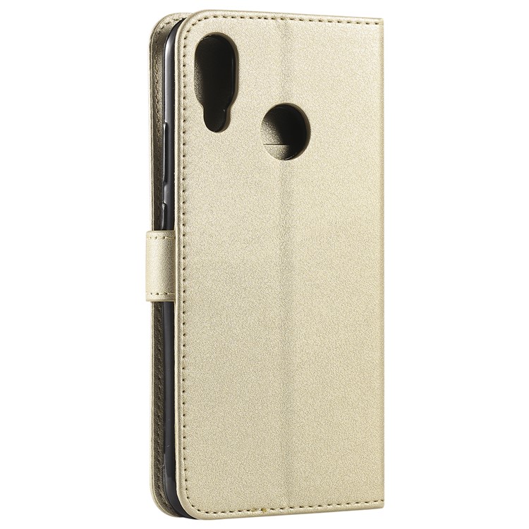 Magnetic Leather Stand Case for Huawei P20 Lite / Nova 3e - Champagne Gold-9