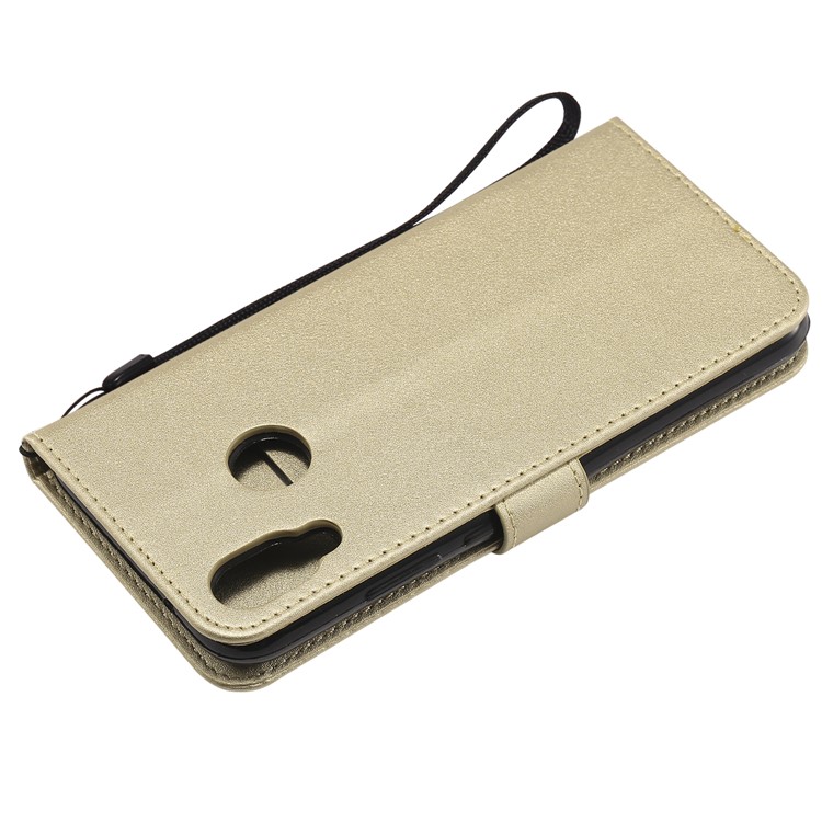 Magnetic Leather Stand Case for Huawei P20 Lite / Nova 3e - Champagne Gold-11