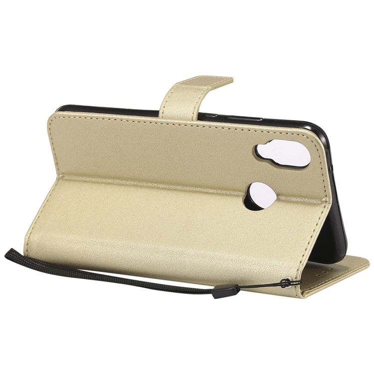 Magnetic Leather Stand Case for Huawei P20 Lite / Nova 3e - Champagne Gold-15