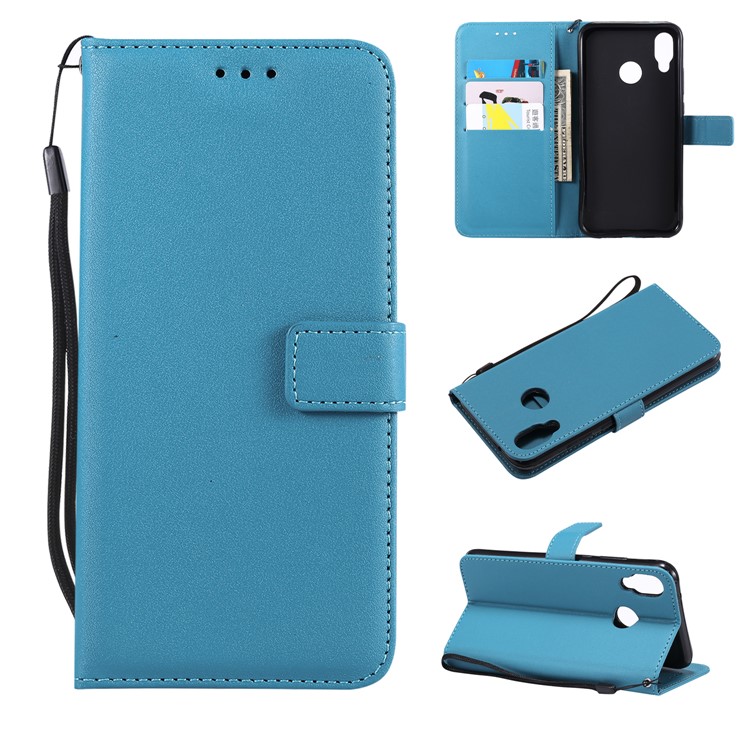 Magnetic Leather Stand Cover for Huawei P20 Lite / Nova 3e - Baby Blue-1