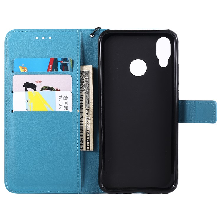 Magnetic Leather Stand Cover for Huawei P20 Lite / Nova 3e - Baby Blue-5