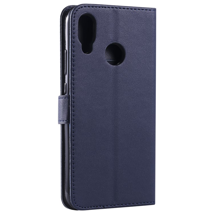 Leather Stand Case with Card Slots for Huawei P20 Lite / Nova 3e - Dark Blue-9