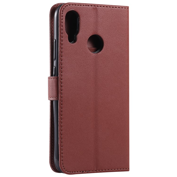 Leather Stand Cover with Card Slots for Huawei P20 Lite / Nova 3e - Brown-9