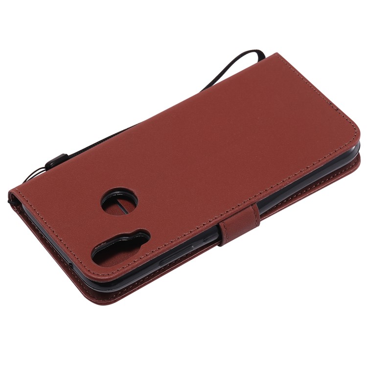 Leather Stand Cover with Card Slots for Huawei P20 Lite / Nova 3e - Brown-11