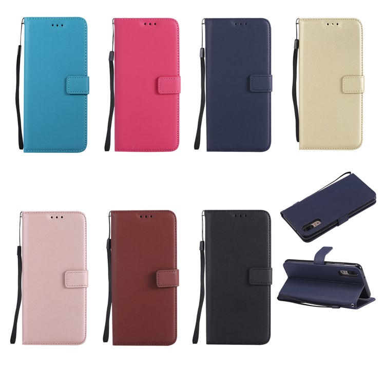 Wallet Leather Stand Case for Huawei P20 Pro - Black-10