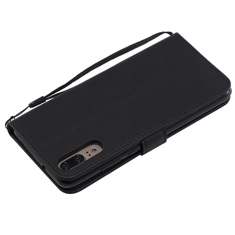 Wallet Leather Stand Case for Huawei P20 Pro - Black-4