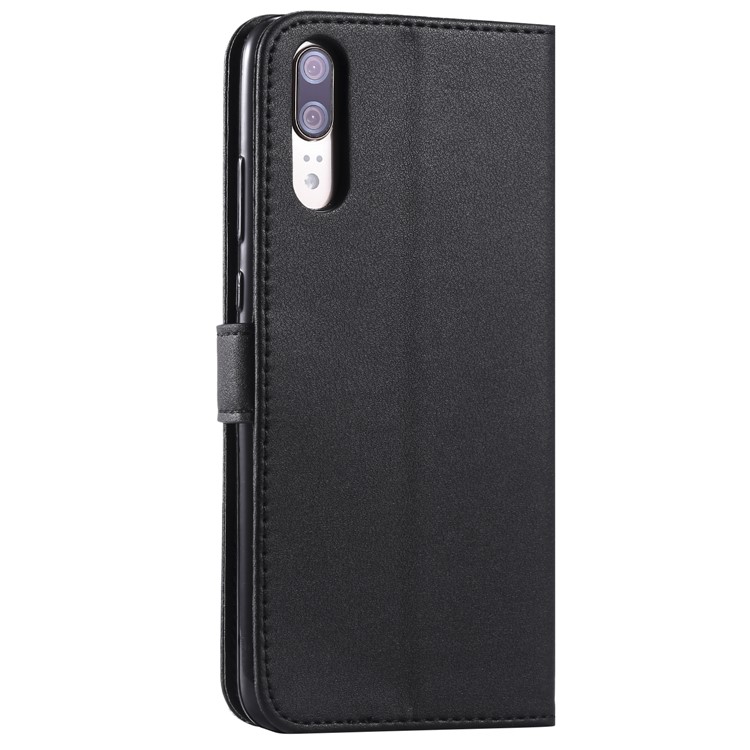 Wallet Leather Stand Case for Huawei P20 Pro - Black-8