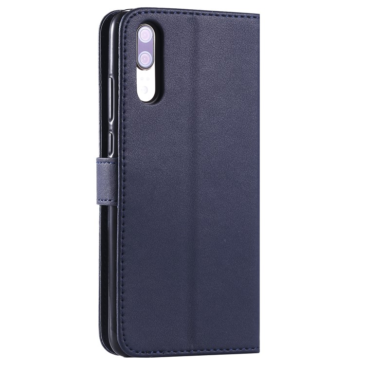 Magnetic Leather Stand Cover for Huawei P20 Pro - Dark Blue-8