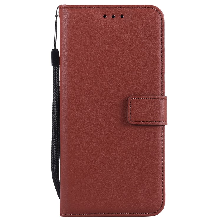 Cell Phone Leather Stand Case for Huawei P20 Pro - Brown-2