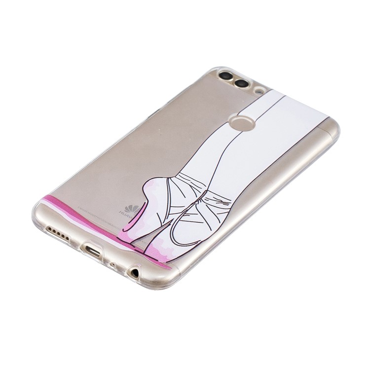 Printing Pattern TPU Phone Case for Huawei P Smart/Enjoy 7S - Dancing-2