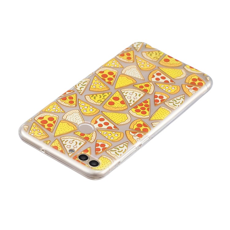 Printing Pattern TPU Mobile Cover for Huawei P Smart/Enjoy 7S - Pizza-3