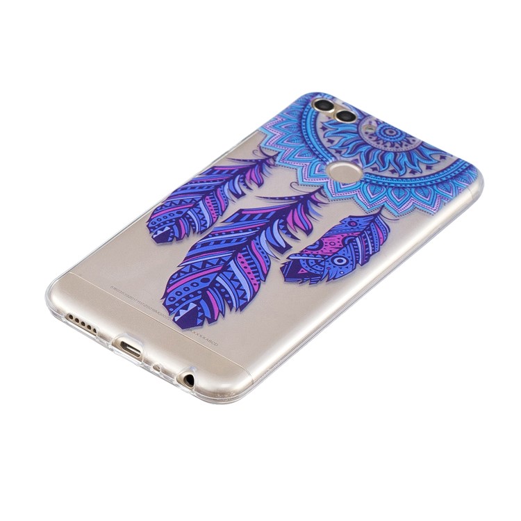 Motif D'impression Couverture De Téléphone Portable TPU Pour Huawei P Smart / Enjoy 7S - Attrapeur De Rêves-2