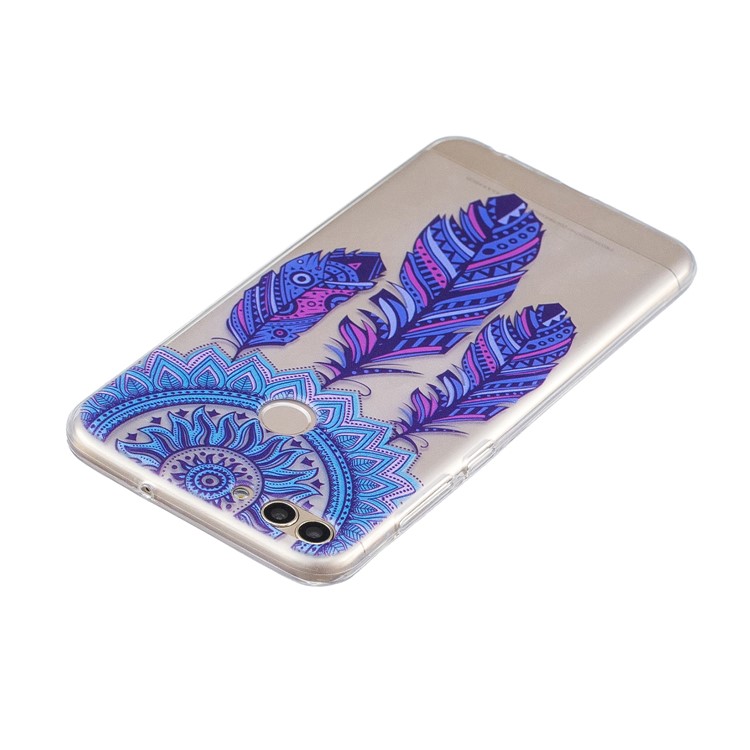 Motif D'impression Couverture De Téléphone Portable TPU Pour Huawei P Smart / Enjoy 7S - Attrapeur De Rêves-3