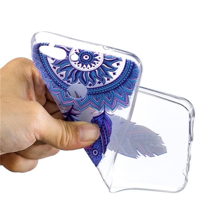 Motif D'impression Couverture De Téléphone Portable TPU Pour Huawei P Smart / Enjoy 7S - Attrapeur De Rêves-4