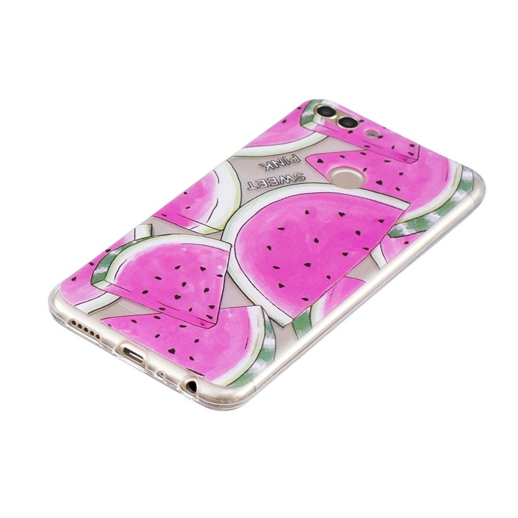 Motif D'impression TPU Étui De Protection Pour Huawei P Smart / Enjoy 7S - Pastèque-2