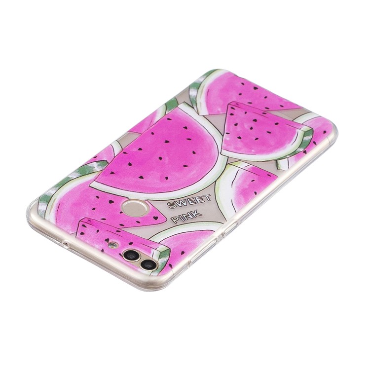 Motif D'impression TPU Étui De Protection Pour Huawei P Smart / Enjoy 7S - Pastèque-3