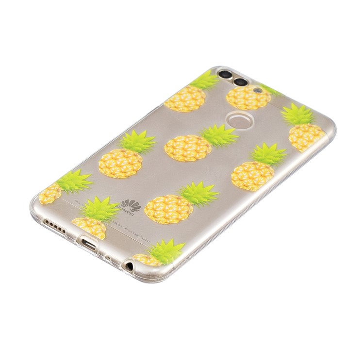 Printing Pattern TPU Protection Case for Huawei P Smart/Enjoy 7S - Pineapples-2