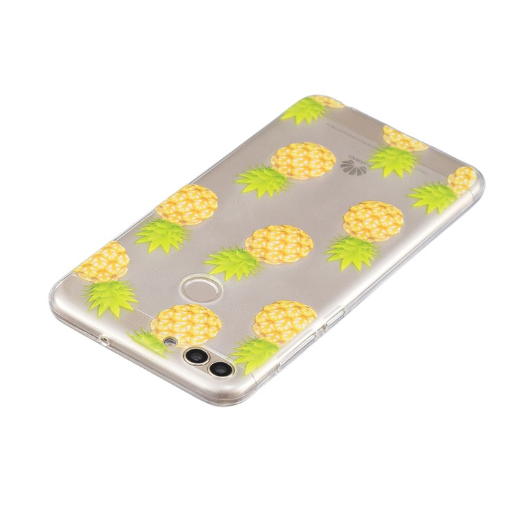 Printing Pattern TPU Protection Case for Huawei P Smart/Enjoy 7S - Pineapples-3