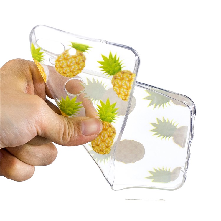 Printing Pattern TPU Protection Case for Huawei P Smart/Enjoy 7S - Pineapples-4