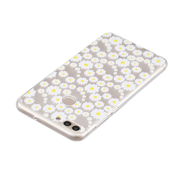 Druckmuster TPU-Handyfall Für Huawei P Smart / Genießen Sie 7S - Gänseblümchen-3