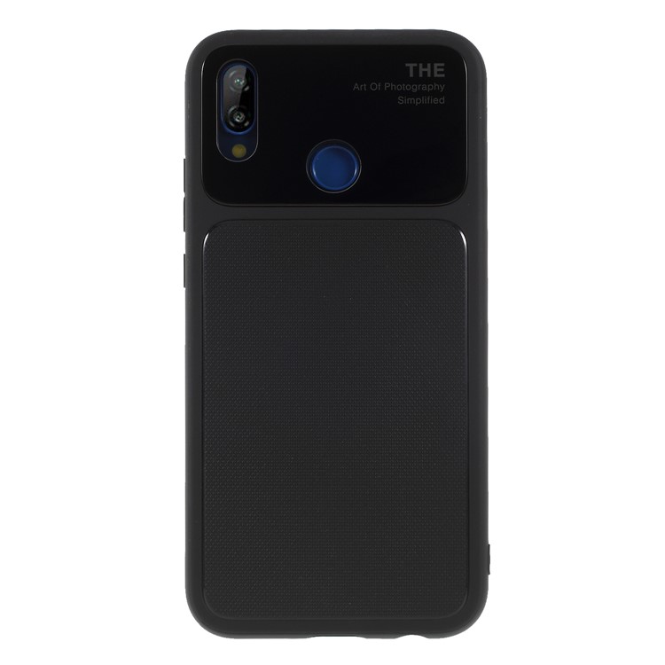 Tempered Glass + TPU Hybrid Phone Casing for Huawei P20 Lite / Nova 3e (China) - Black-2