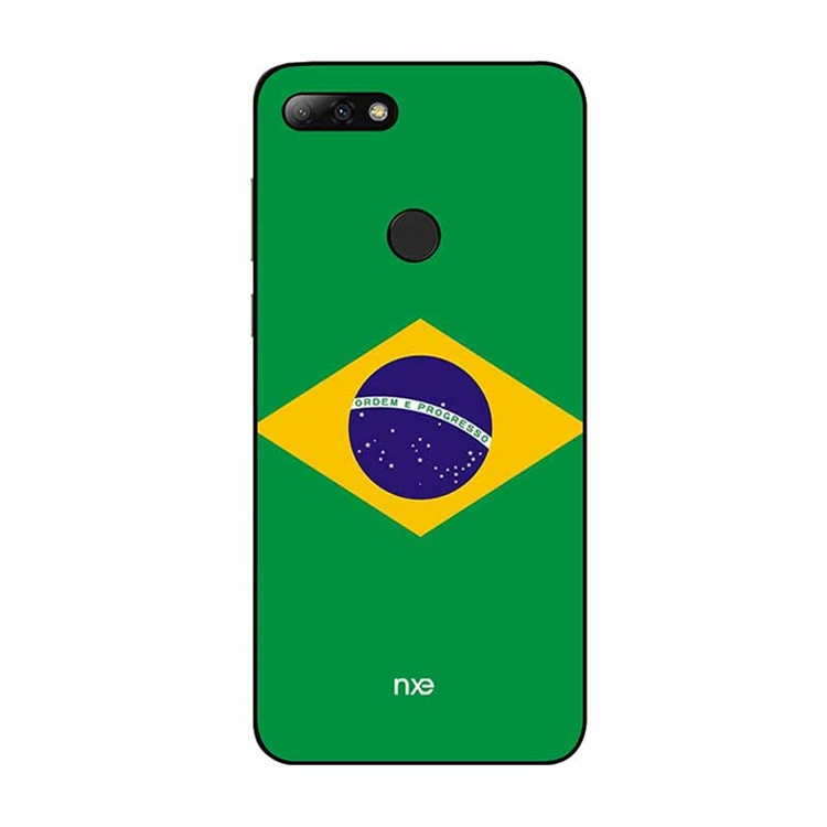 NXE 2018 World Cup Flag Pattern TPU Phone Case for Huawei Honor 7C/Enjoy 8 - Flag of Brazil-2