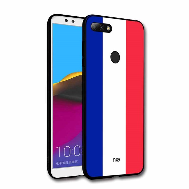NXE 2018 World Cup Flag Pattern TPU Phone Shell for Huawei Honor 7C/Enjoy 8 - French Flag-1