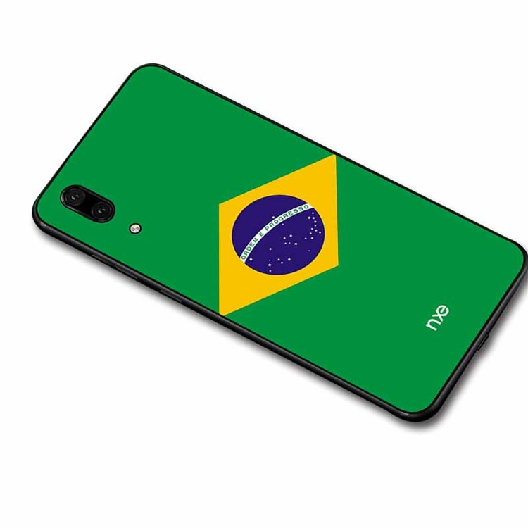 NXE 2018 World Cup Flag Pattern TPU Phone Case for Huawei P20 - Flag of Brazil-3