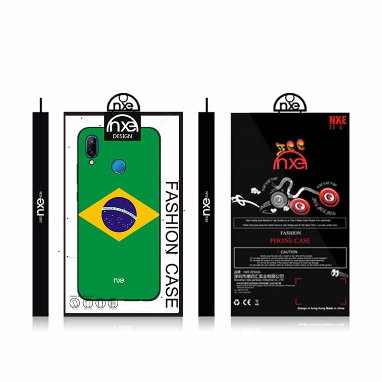NXE Flag Printing TPU Protection Phone Case for Huawei P20 Lite / Nova 3e - Flag of Brazil-6
