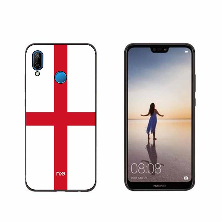 NXE Flag Printing TPU Mobile Casing for Huawei P20 Lite / Nova 3e - Flag of England-1