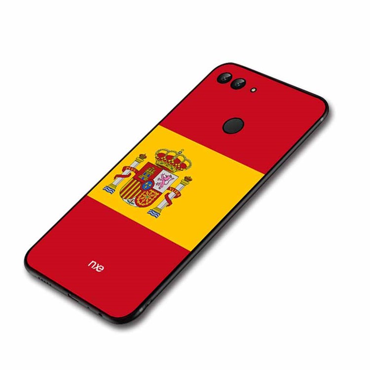 NXE Flag Printing TPU Mobile Phone Cover for Huawei P Smart / Enjoy 7S - Flag of Spain-5