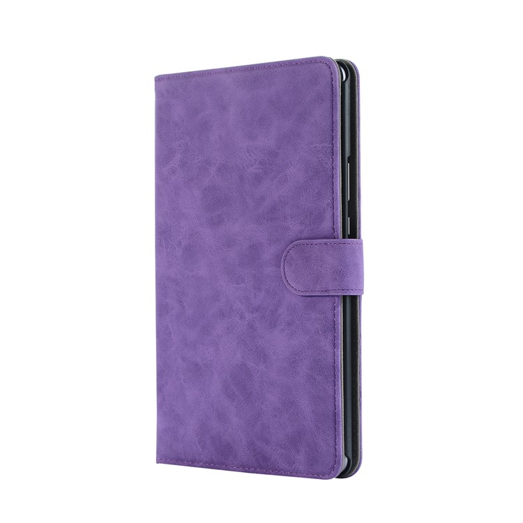 Vintage-Stil Brieftasche PU Leder Schutzhülle Mit Ständer Für Huawei Mediapad M5 8 (8.4-Zoll) - Lila-2