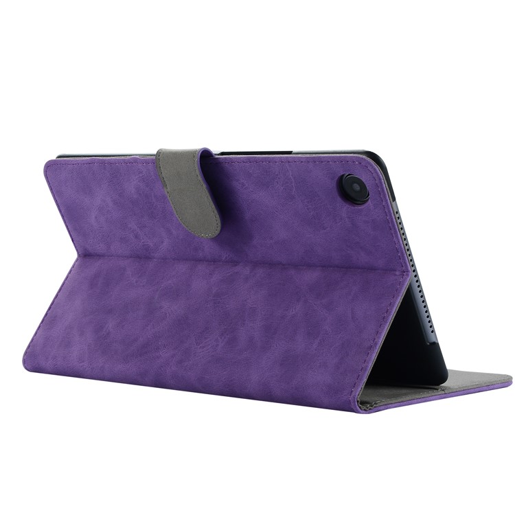 Vintage-Stil Brieftasche PU Leder Schutzhülle Mit Ständer Für Huawei Mediapad M5 8 (8.4-Zoll) - Lila-5
