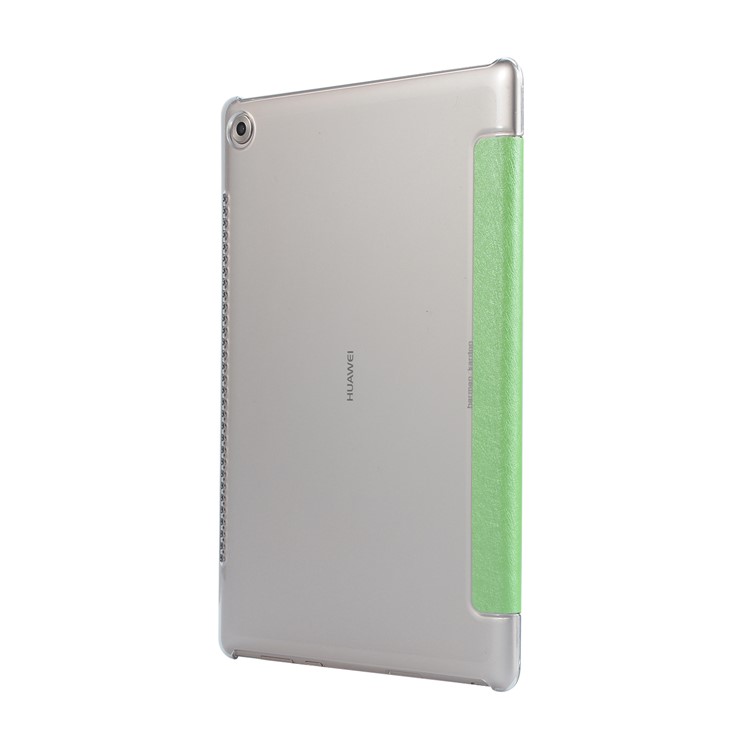 Tri-fold Leather Flip Stand Cover for Huawei MediaPad M5 10/10 (Pro) - Green-3
