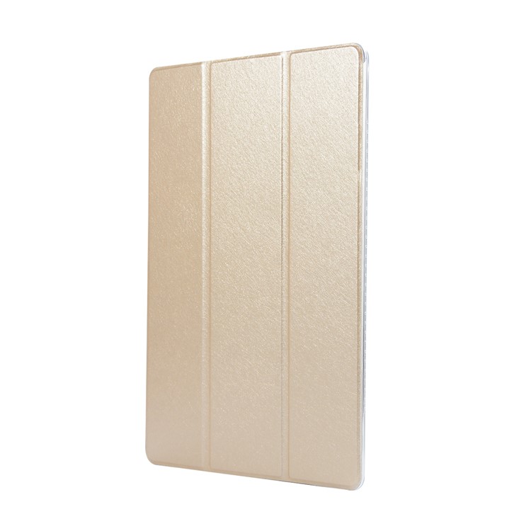 Tri-fold Stand Leather Flip Protective Cover for Huawei MediaPad M5 10/10 (Pro) - Gold-2