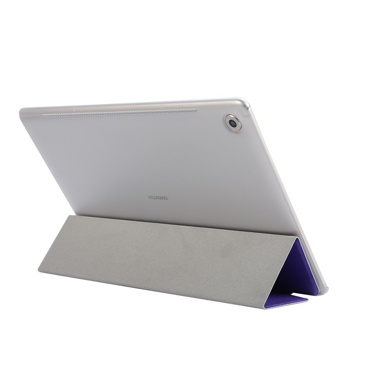 Tri-Fold Ständer Leder Flip Schutzhülle Für Huawei Mediapad M5 10/10 (pro) - Lila-4