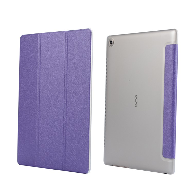 Tri-Fold Ständer Leder Flip Schutzhülle Für Huawei Mediapad M5 10/10 (pro) - Lila-5