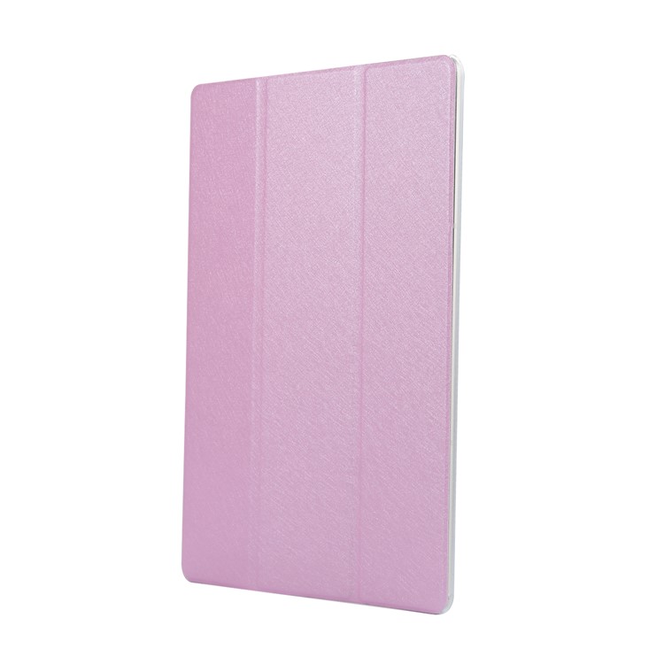 Tri-fold Stand Leather Flip Protective Shell for Huawei MediaPad M5 10/10 (Pro) - Pink-2