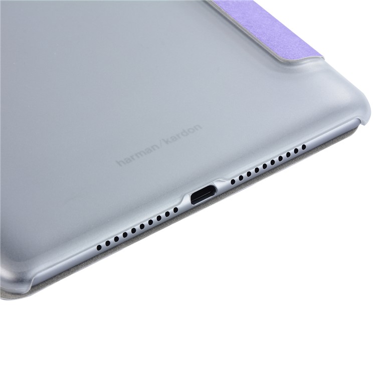 Tri-fold Stand Leather Flip Case for Huawei MediaPad M5 8 (8.4-inch) - Purple-10