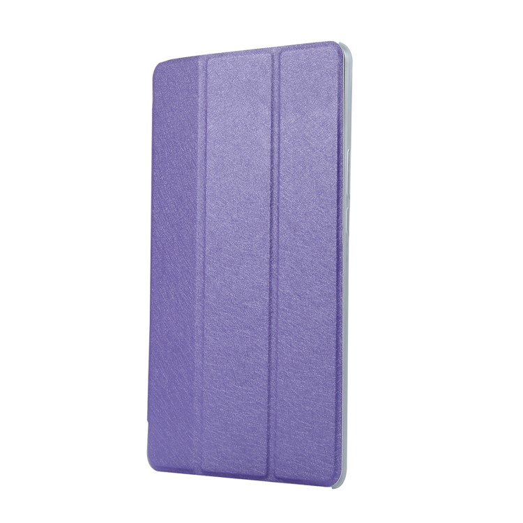 Tri-fold Stand Leather Flip Case for Huawei MediaPad M5 8 (8.4-inch) - Purple-2